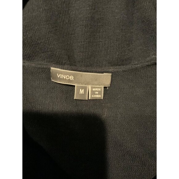 Vince Thin Knit Blue Striped Roll Neck Sweater, Size M - Picture 5 of 5